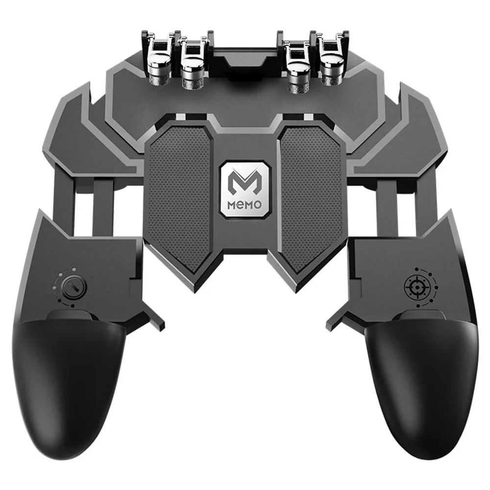 AK66 Mobile Six Finger Gamepad Controller for PUBG iOS Android Semiconductor Cooling Joystick Controller Gamepad Accessories