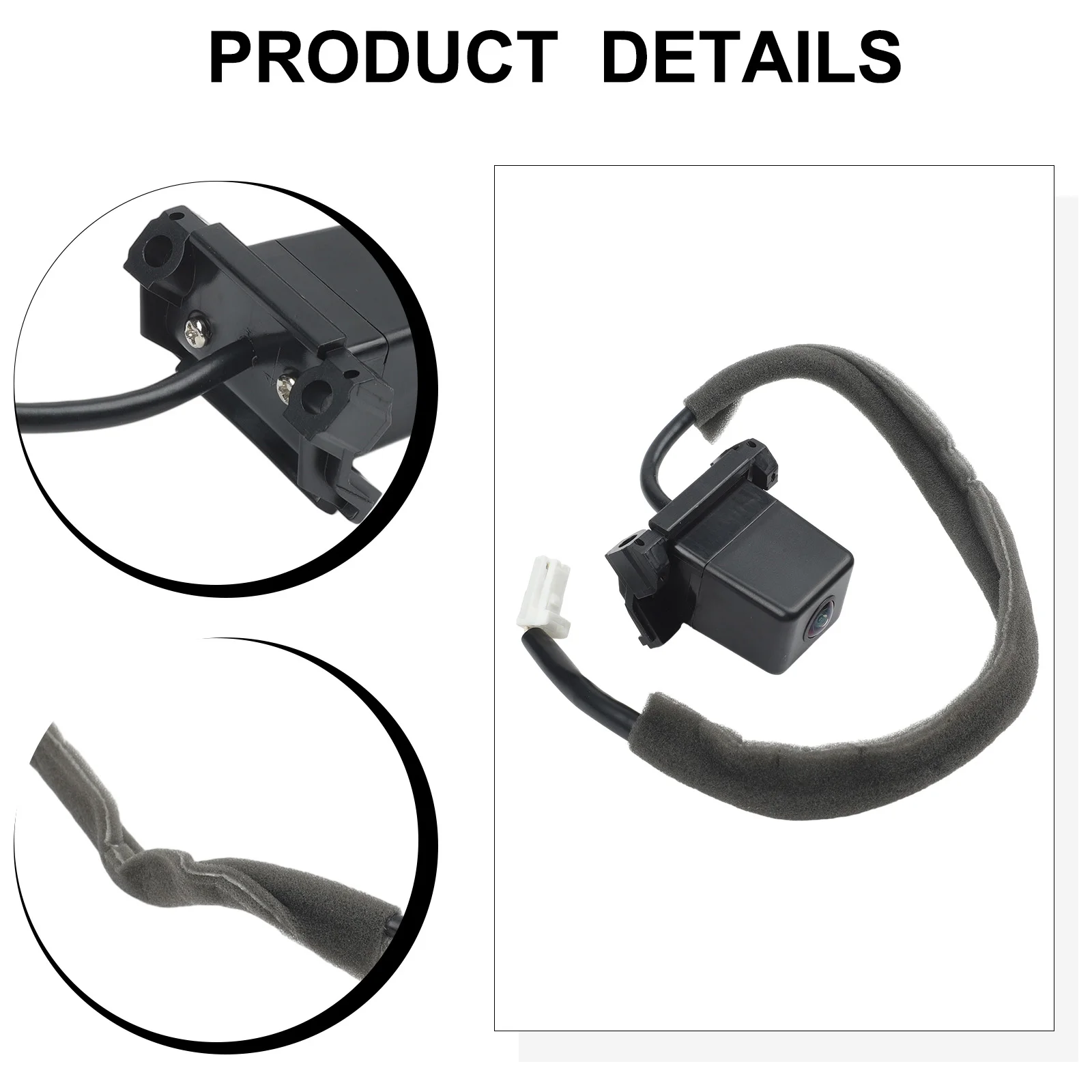 Black Car Rear View Camera Practical Installation Quick Use Feature Reliable Performance For Infiniti QX56 2004-2010