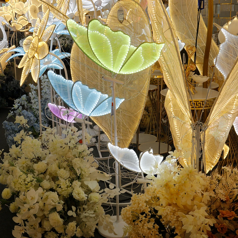 LED Lighted Giant Butterfly Path Lights Wedding Walkway & Retail Display Decoration
