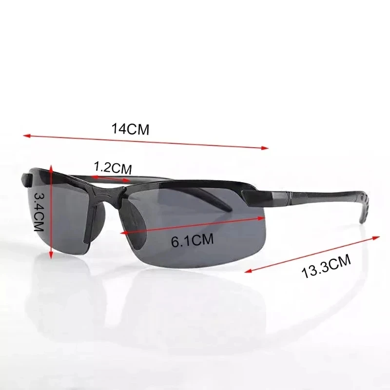 Herren-Nachtsichtbrille zum Fahren, gelbe Brille, PC-Rahmen, Sonnenbrille, Outdoor-Brille zum Anklassen in der Nacht, blendfreie Gafas