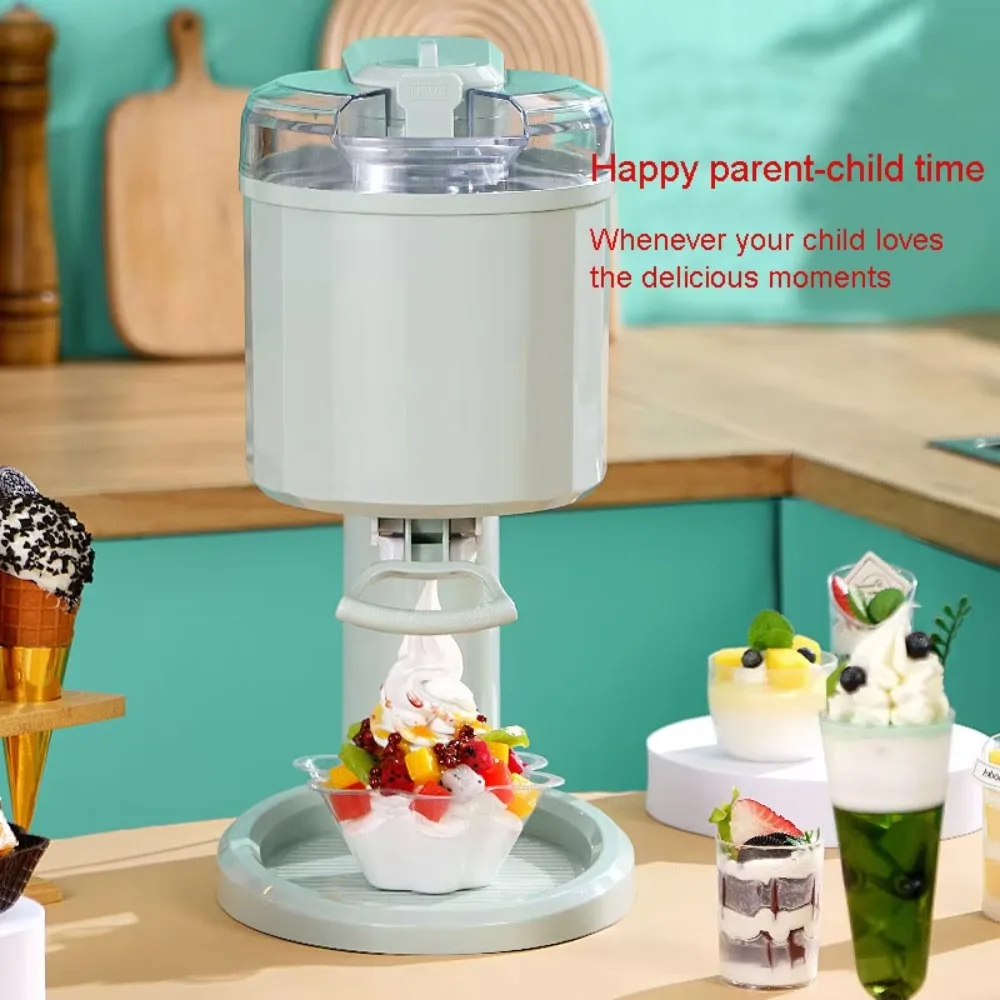 

Small Automatic Household Mini Fruit Ice Cream Maker Kids Diy Ice Cream Cone Maker Vertical Blender