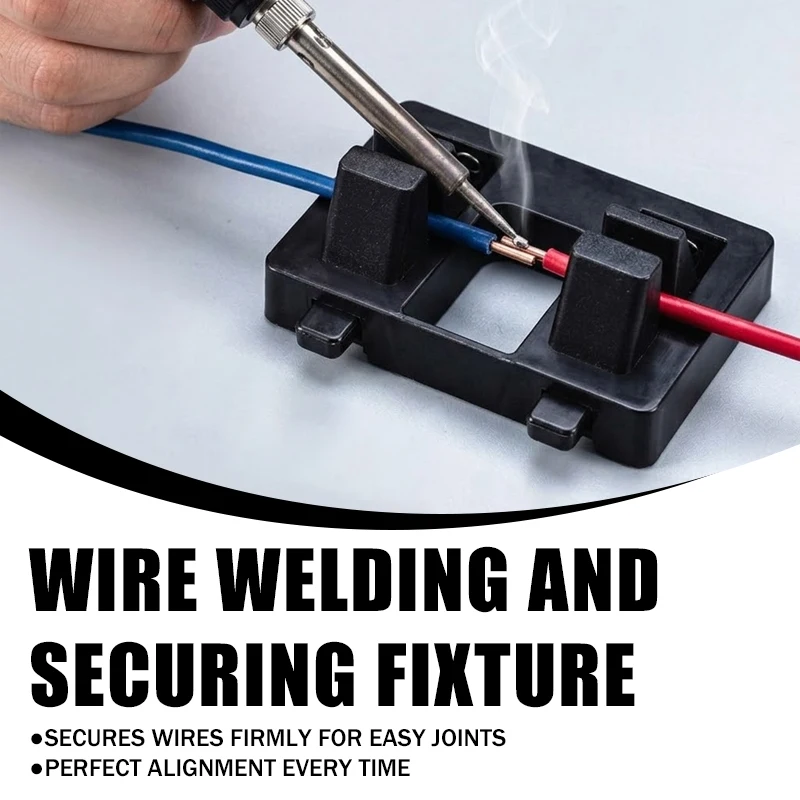 Durable Wire Fixing Tool for Soldering Applications Precision Spring Clamp Holder for Stable Cable Connection Projects