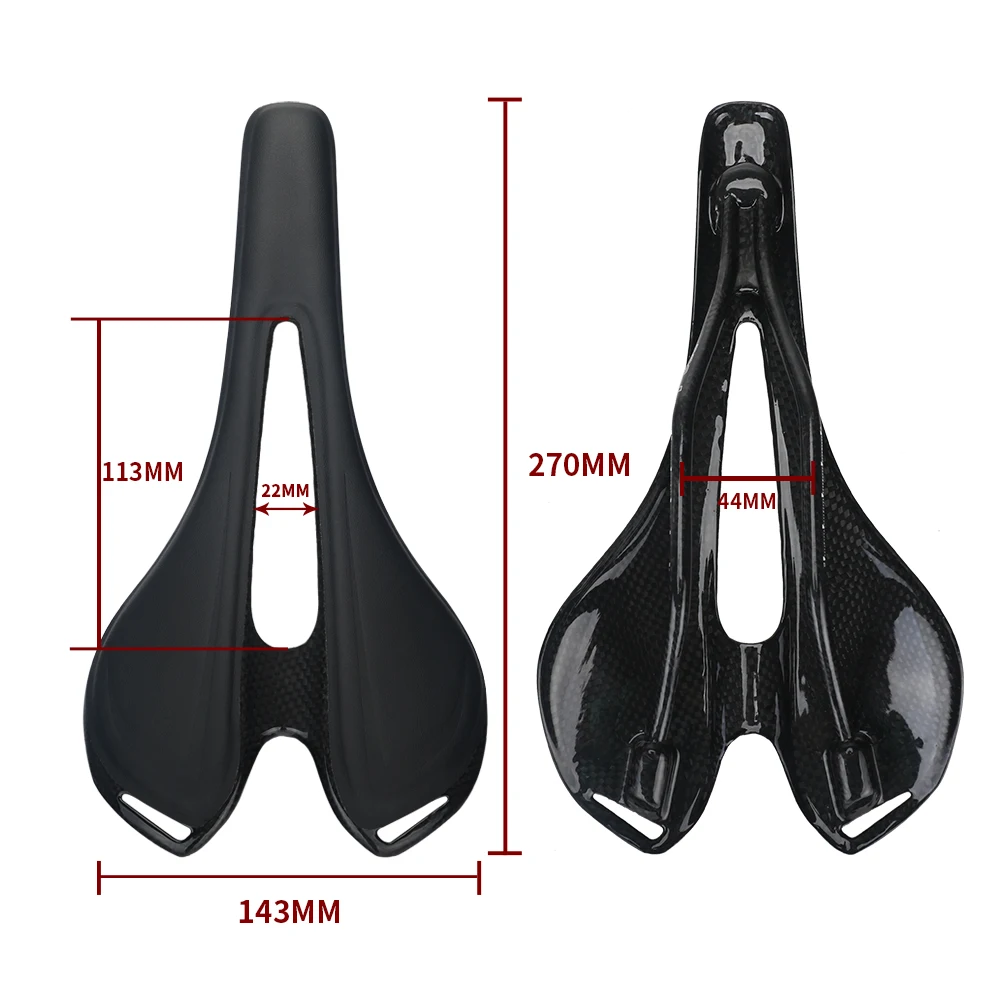 Hot Selling! Bicycle Carbon Saddle Super Light Weight Mtb Saddle 125g TOUPE Leather Saddle Black Bike Saddle Seat For Bicycle