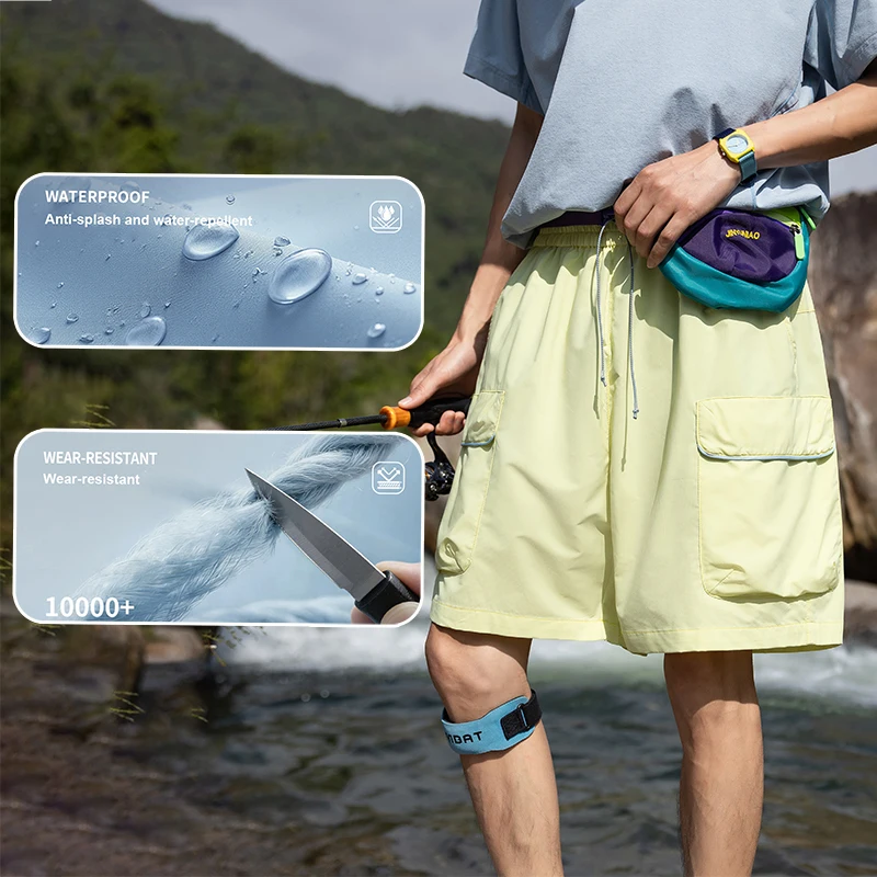 New Outdoor Summer Self-Storage Shorts For Men Breathable Loose Straight Pants… - Image 5