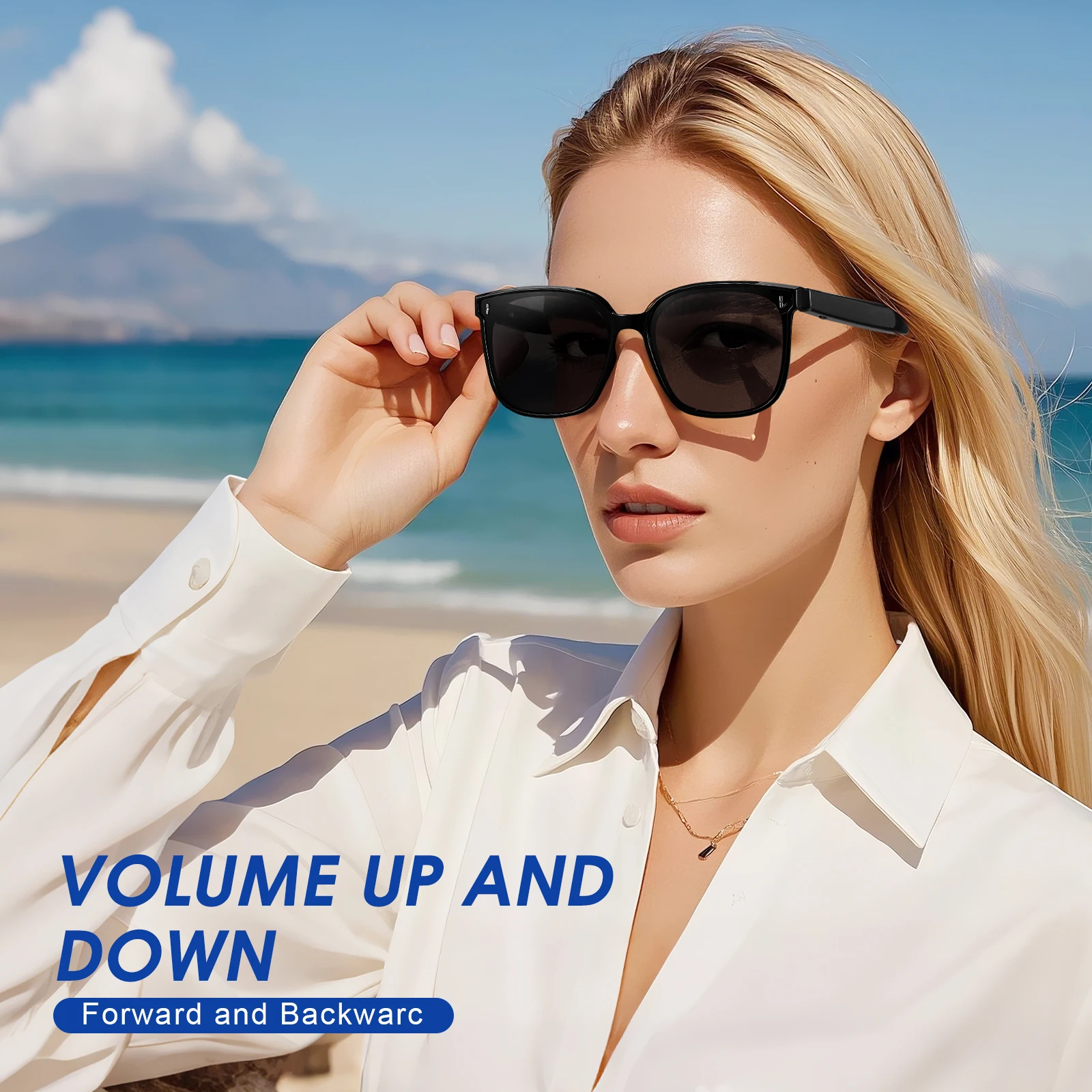 

For Xiaomi M10PRO D Multifunctional Wireless Smart Glasses Call Video Music Player Headset Driving Glasses Sport Sunglasses