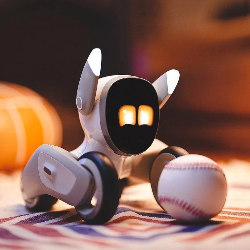 AI Intelligent Educational Robot Dog Cartoon Toy Battery-powered Interactive Electronic Pet Chatgpt Supports Durability.