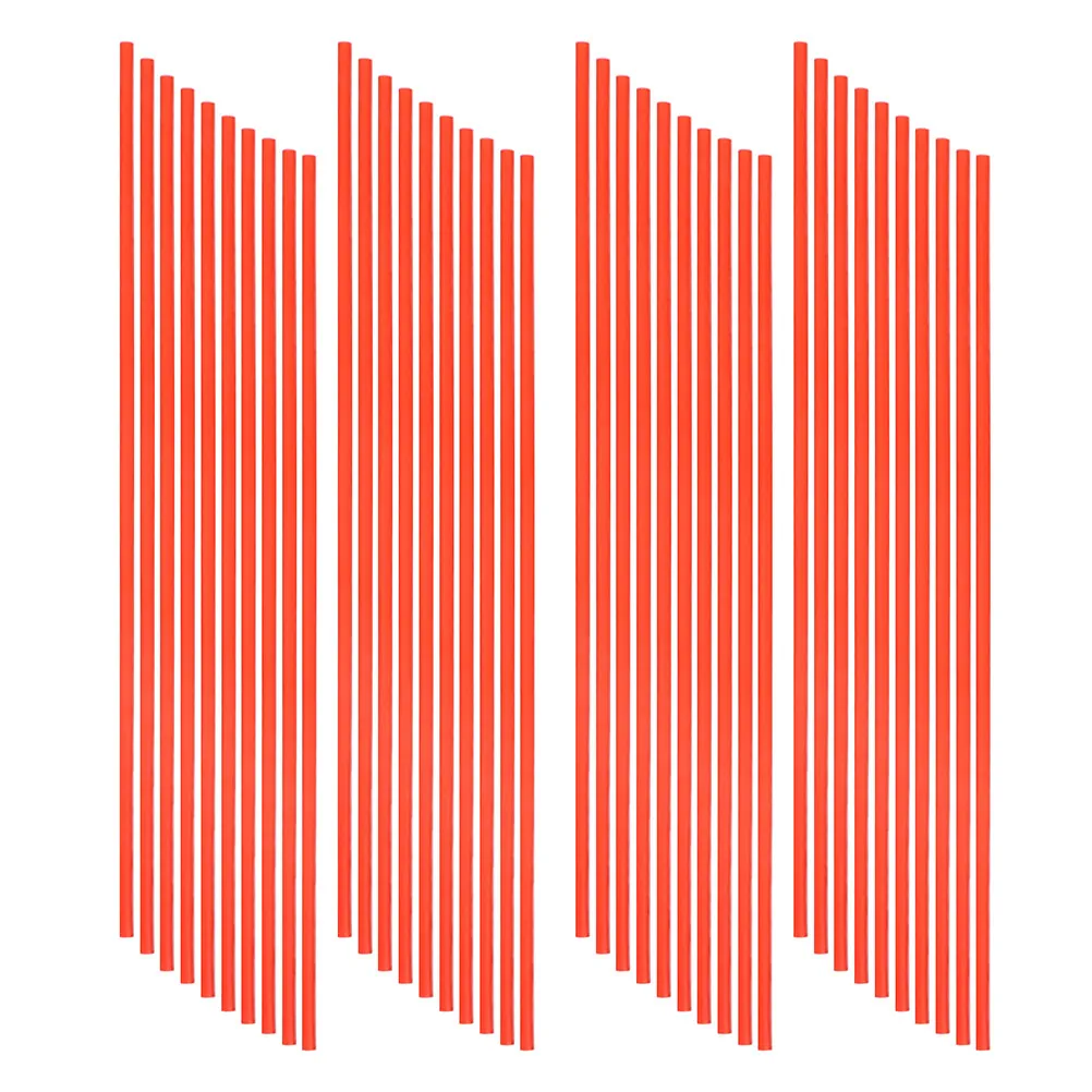 60Pcs Red Nozzle Lubricant Sprayer Extension Tubes for Precise Automotive Rust Remover Spray Can Tips Long Nozzle Replacement