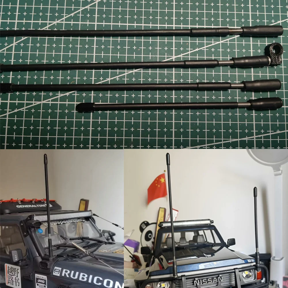 

Simulated Front Bumper Antenna Decoration for 1/8 1/10 RC Crawler Car TRX4 Defender Bronco AXIAL SCX10 RC4WD D90 Wraith Jeep TF2