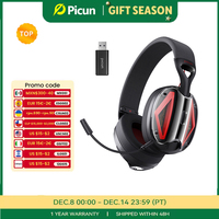 Picun G1 2.4GHz Gaming Wireless Headset 3D Surround Sound Spatial Audio ENC HD Mic Headphones for Gamer Lightweight PS5 PC Phone