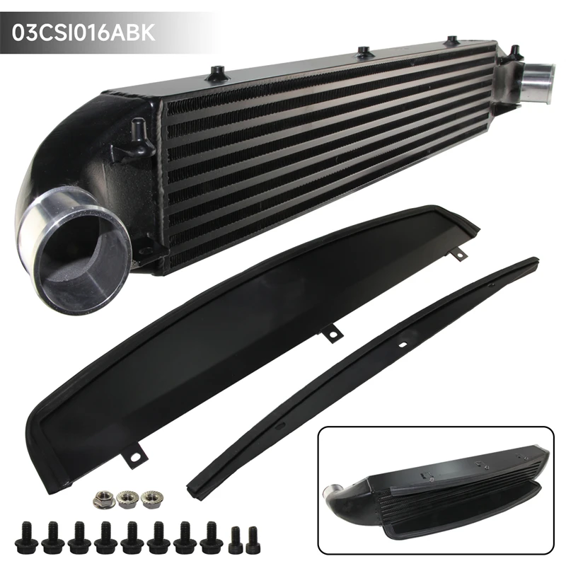 Intercooler High Performance Tuning Front Mount Bar & Plate for Ford Fiesta ST 2014-2019 Performance 1.6L Engine Aluminum Black