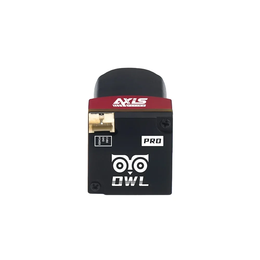 Cámara Axisflying OWL Black Light PRO FPV, sensor 1800TVL 1/1,8" con salida CVBS, PAL/NTSC conmutable para Dron RC 19*19mm