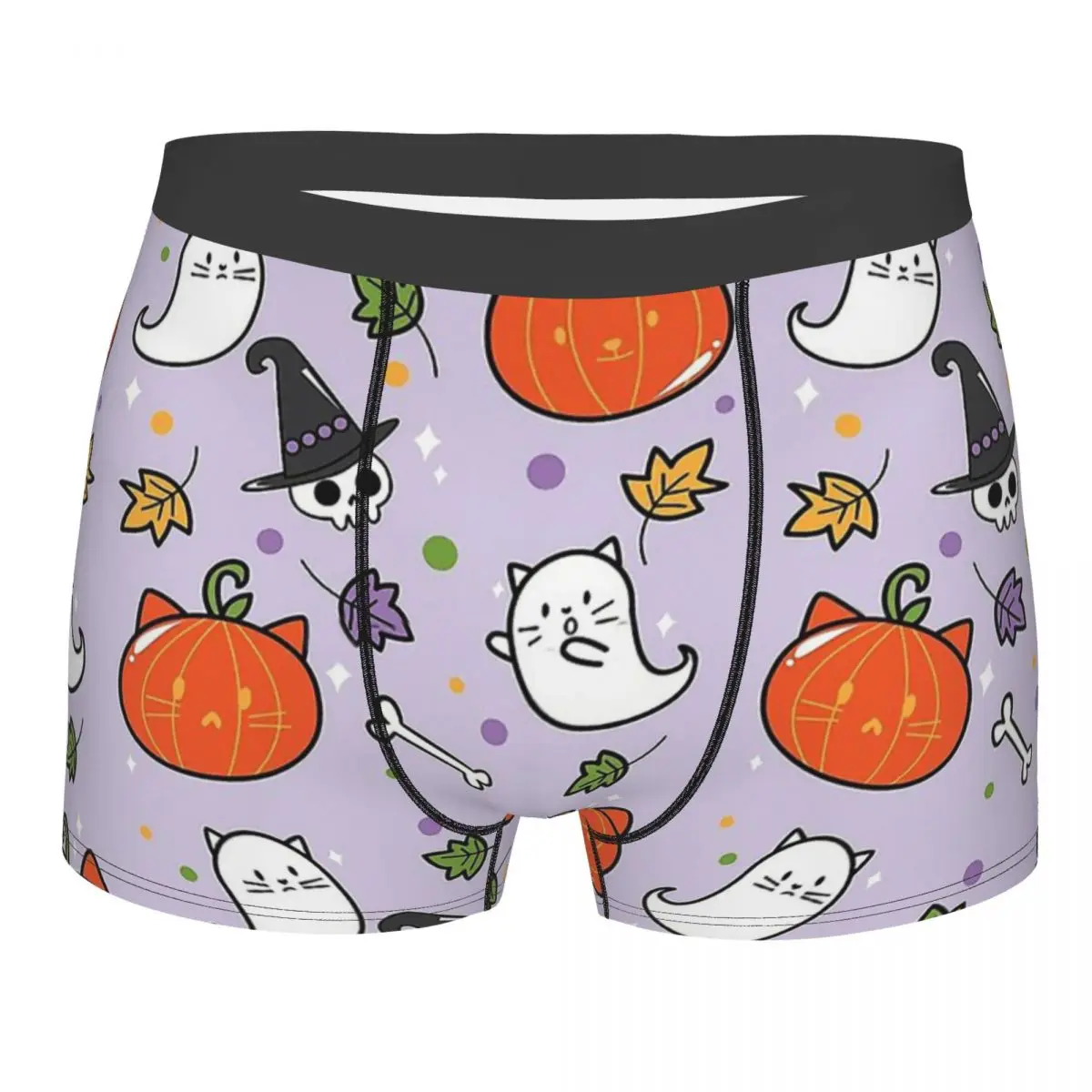 Pumpkin Kitty Animal Cute Forest Ocean Underpants Homme Panties Men's Underwear Ventilate Shorts Boxer Briefs