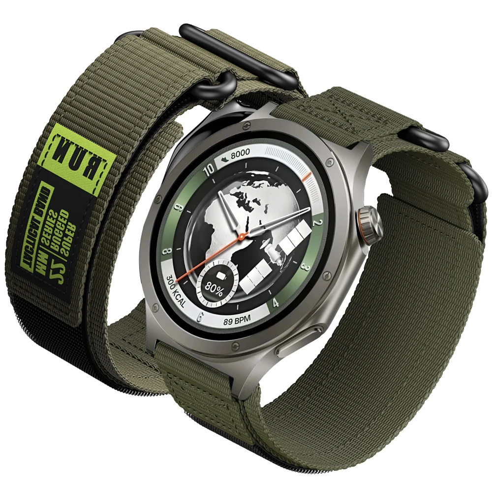 Bracelet tressé en Nylon à crochets et boucles de 22mm, pour montre OnePlus 4 3 2 2R, bracelet de remplacement pour montre OnePlus Lite