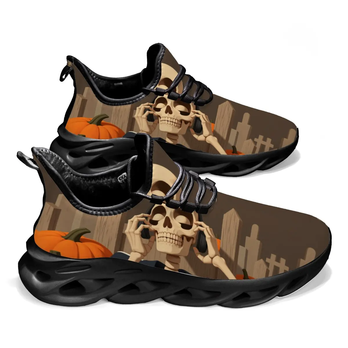 

Men's Ultra-light Autumn Color-blocked Irregular Pattern Design New Trendy Street Style Sports Running Shoes Casual Shoes