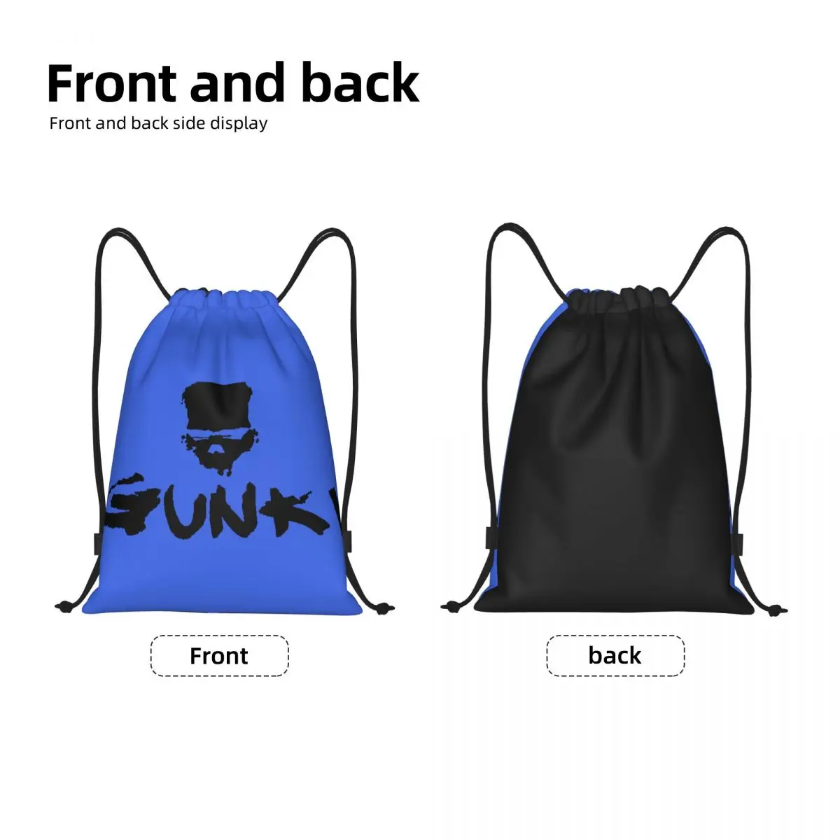 Gunkis Fish-mochila con cordón para hombre y mujer, saco deportivo portátil para gimnasio, bolsa de entrenamiento para caña de pescar