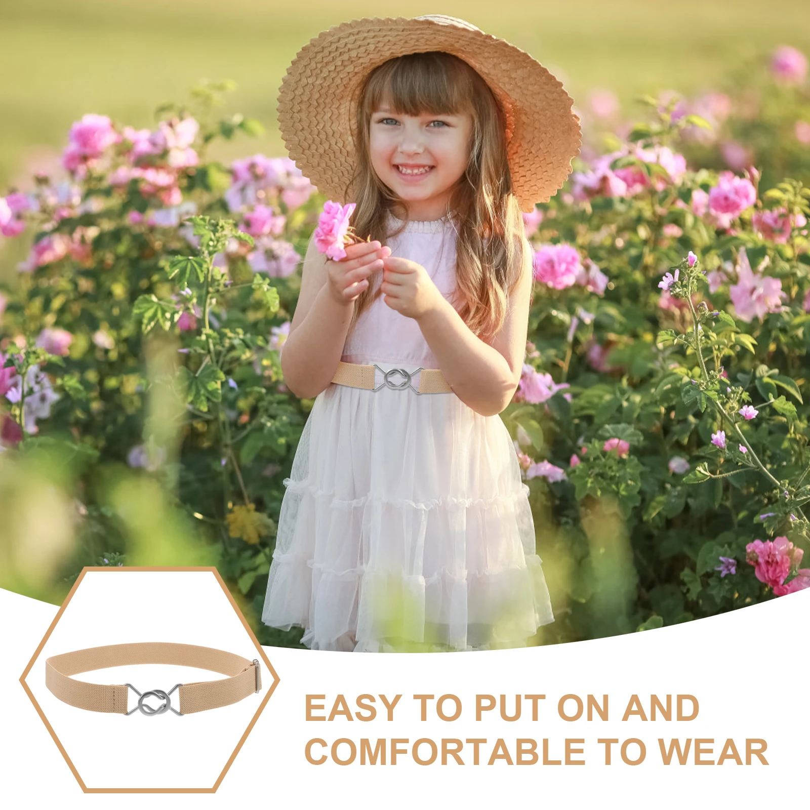 

Elastic Children Belts Stretchy Toddler Waist Belt for Boys Girls Jeans Pants Dress Durability Kids Belts Elastic