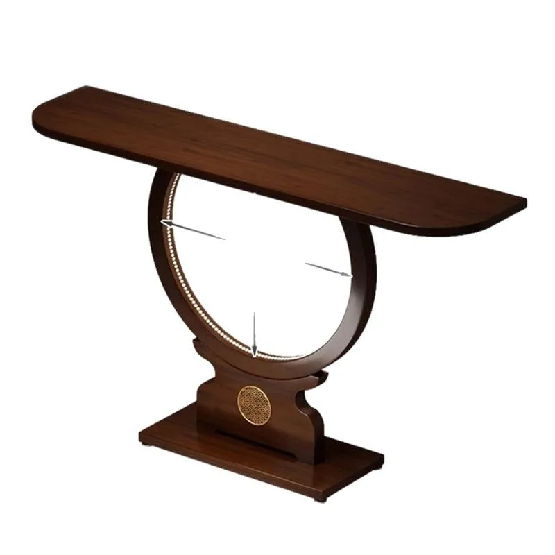 

New Chinese-style solid wood entrance table end view platform opposite the door