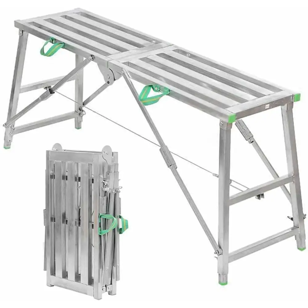 Adjustable Height Multi-Position Portable Scaffolding for Home Repairs and Vehicle Washing