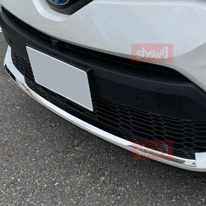 1PCS High Grade SUS304 Car Styling Accessories For TOYOTA 2019 C-HR ZYX10/NGX50 FRONT BUMPER LIP PROTECTOR Splitter Spoiler Trim