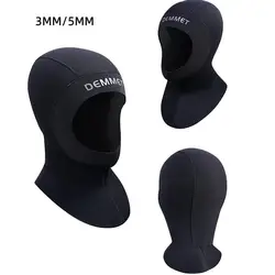 DEMMET 3MM/5MM Neoprene Scuba Diving Hood With Shoulder Snorkeling Equipment Hat Cap Winter Swim Warm Wetsuit Spearfishing Diver