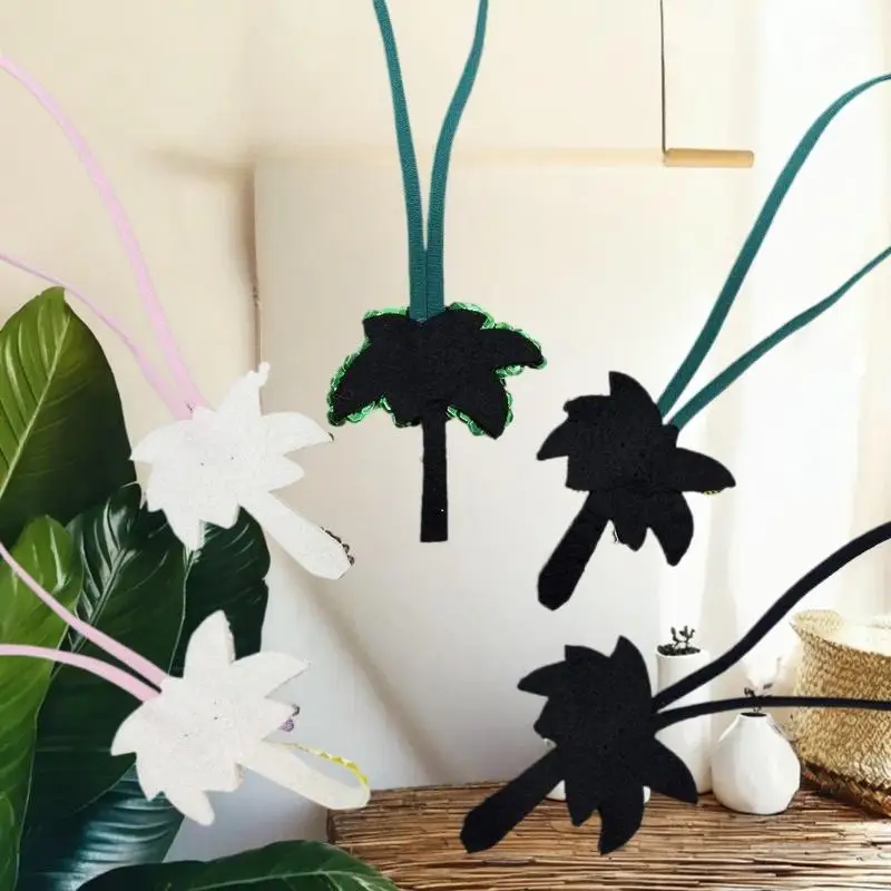 ثلاثية الأبعاد اليدوية الترتر حجر الراين الديكور شجرة جوز الهند حبل معلق كريستال التصحيح حقيبة يد الملابس DIY بها بنفسك الديكور الحبل زين