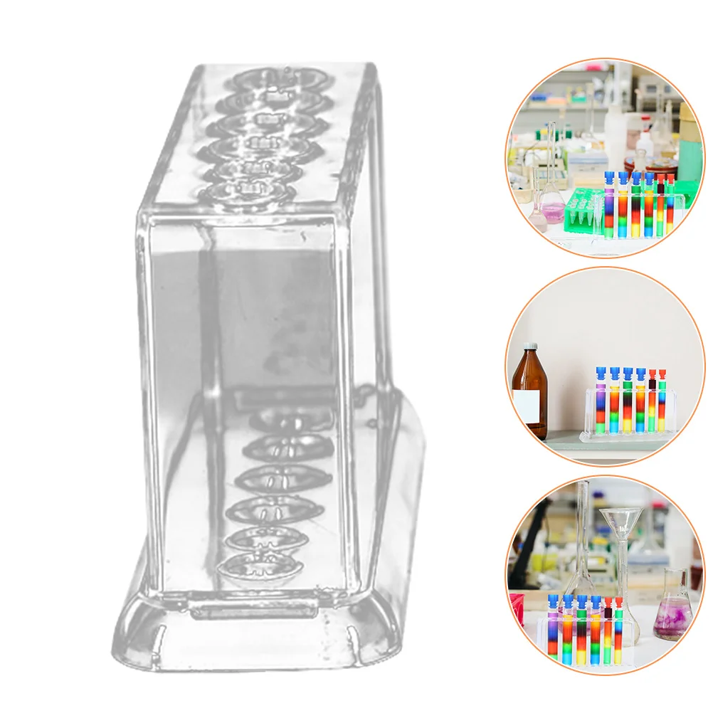 Test Tube Rack Centrifuge Holder Round Hole Storage Pipe Stand Abs Laboratory Container Six-holes