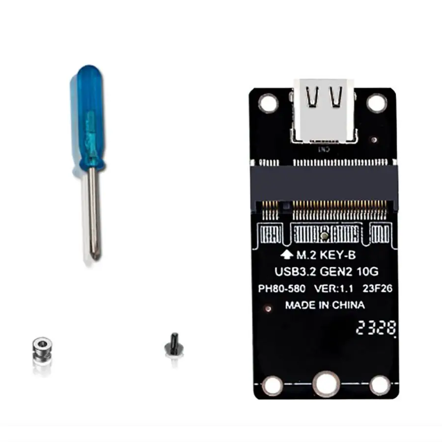 สำหรับ NGFF M.2 B คีย์ B & M SATA3 6G HDD SSD เป็น USB3.1 TYPE-C การ์ดขยาย10g การ์ดอะแดปเตอร์ JMS580สำหรับ2230 2242 2260 2280 SSD