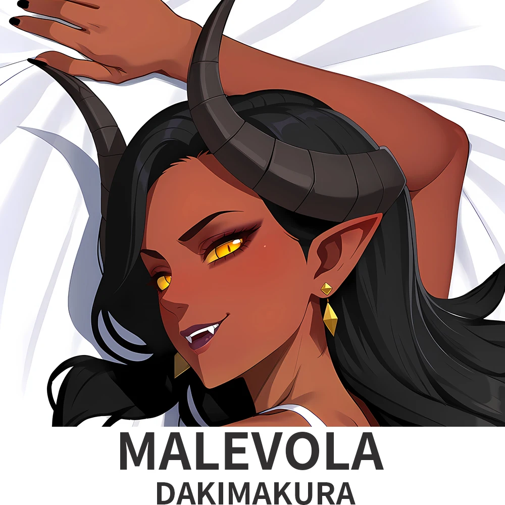 다키마쿠라 허깅 바디 필로우 케이스 애니메이션 말레볼라 악마 소녀 베개 쿠션 커버