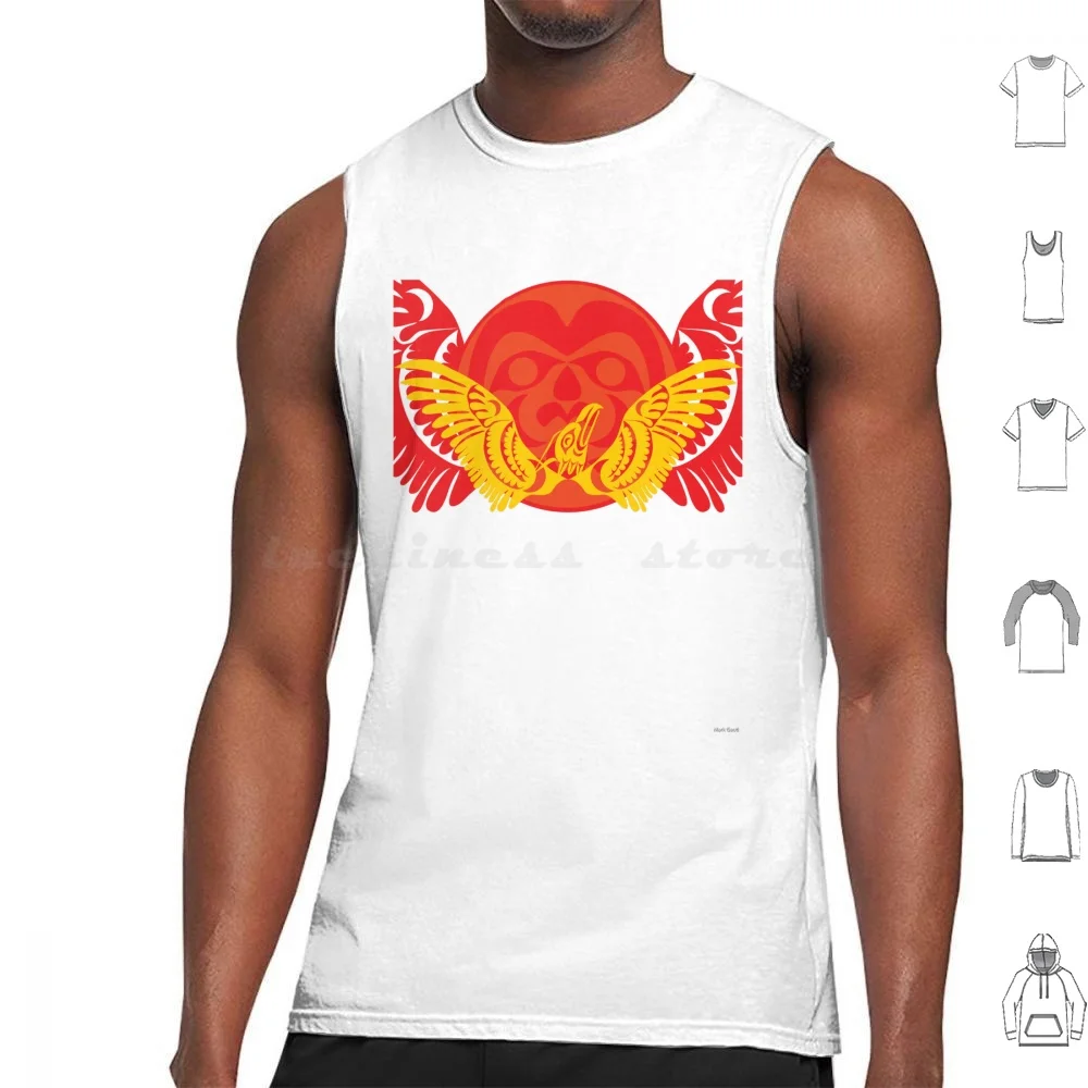 Tank Tops Vest Sleeveless Coast Salish Coast Salish Art Mark Gauti Indigenous Native First Nations First Nations Art T Sou Ke