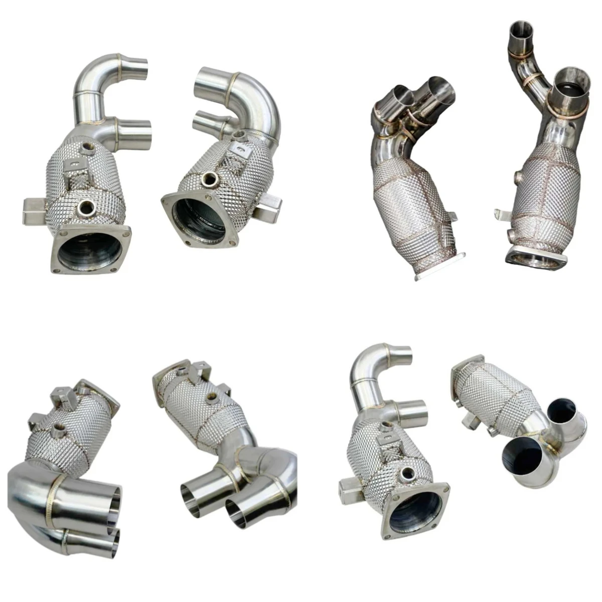Exhaust System Car Exhaust Pipe 991.2 Carrera Exhaust Pipe Head Section Catalytic Converter Modified Tail