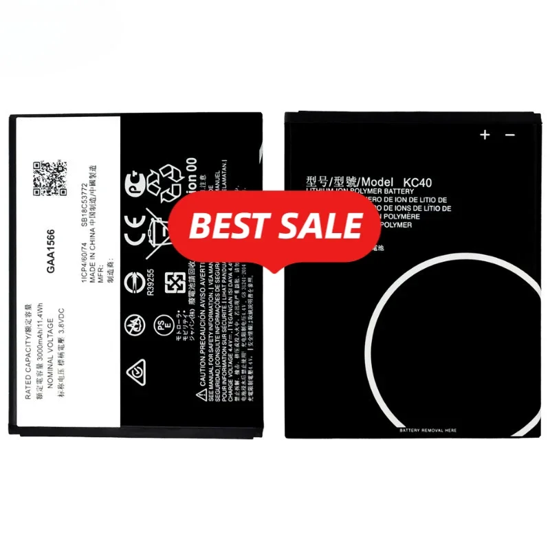 KC40 for Motorola E6s/E6 Plus/PAGA0004/PAGA0004IN/PAGA0033IN/PAGA0033 Phone Battery Replacement Bateria Grade A Cell with Tools