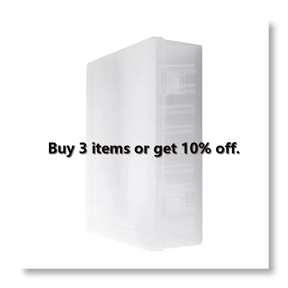 ●Bead Organizer Box, A Large Transparent Box with 30PCS Small Clear Plastic Storage Containers,Portable Craft Storage Box