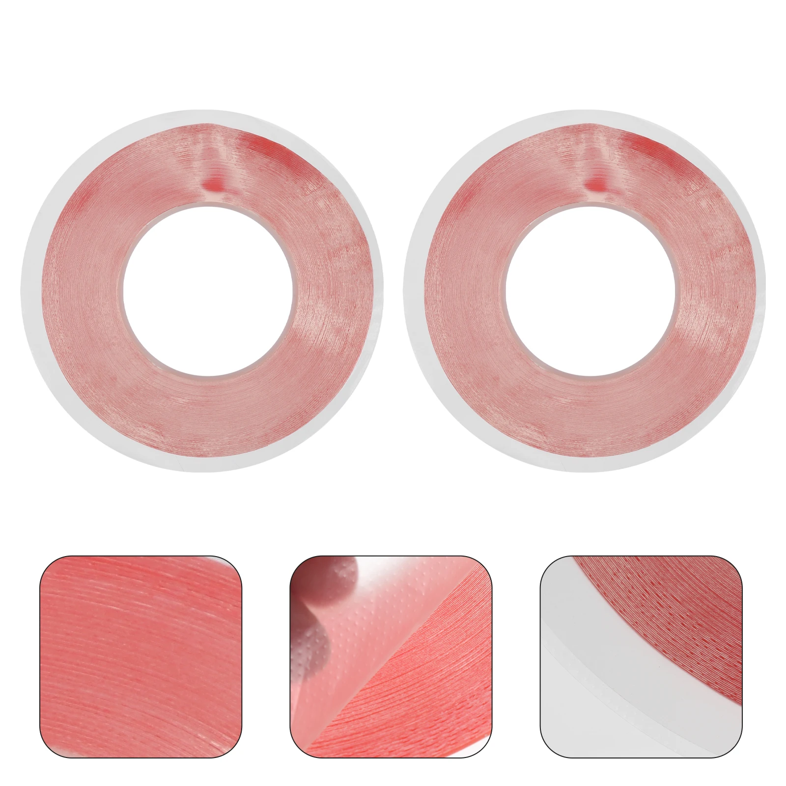 

2 рулона двухсторонняя клейкая лента из ПЭТ, устойчивая к высоким температурам для электронного ЖК-дисплея, практичное использование, легкое хранение