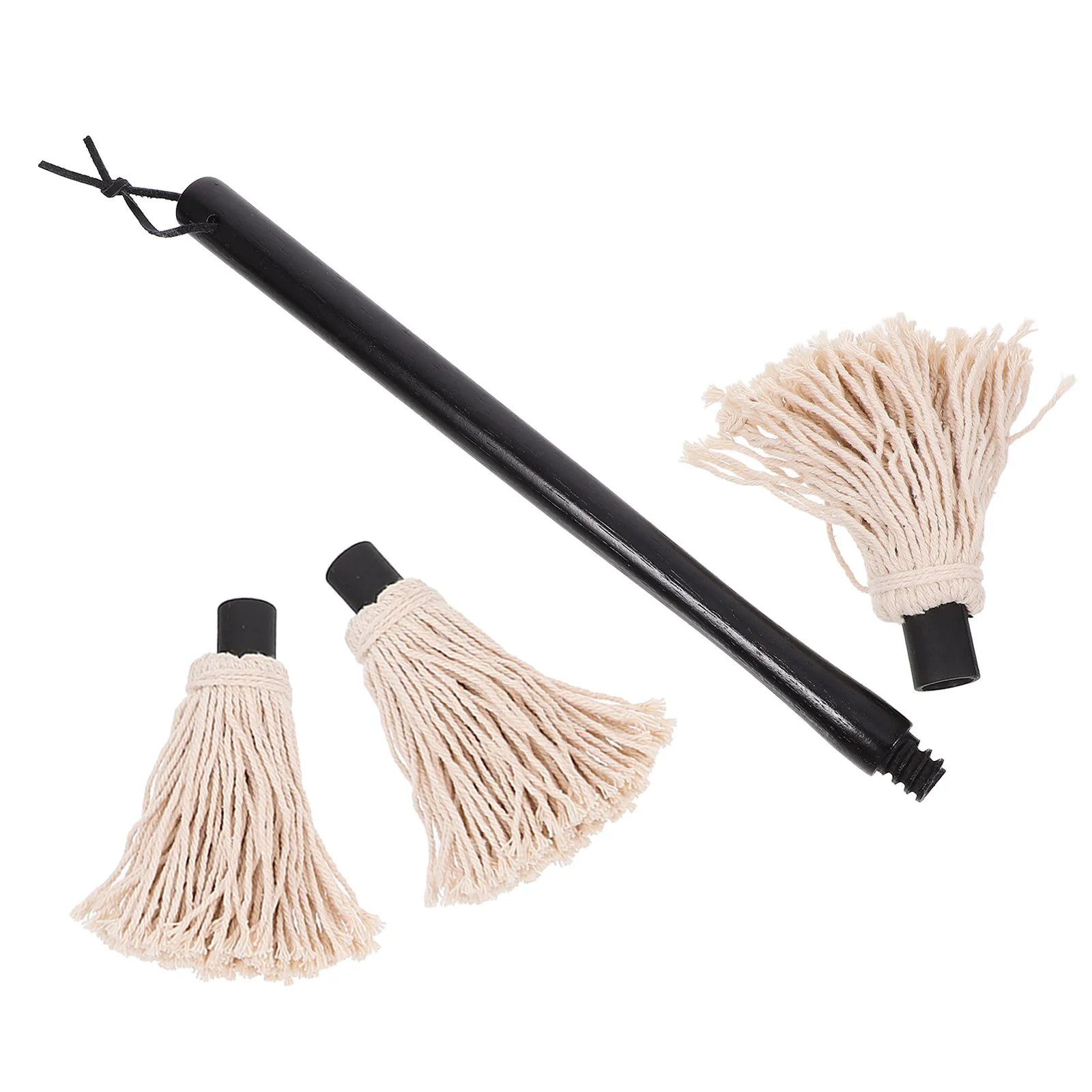 

1Set Barbecue Mop Brush with Wooden Handle for Grill Basting and Sauce Application Reusable Bbq Oil Brush for Marinating Chicken