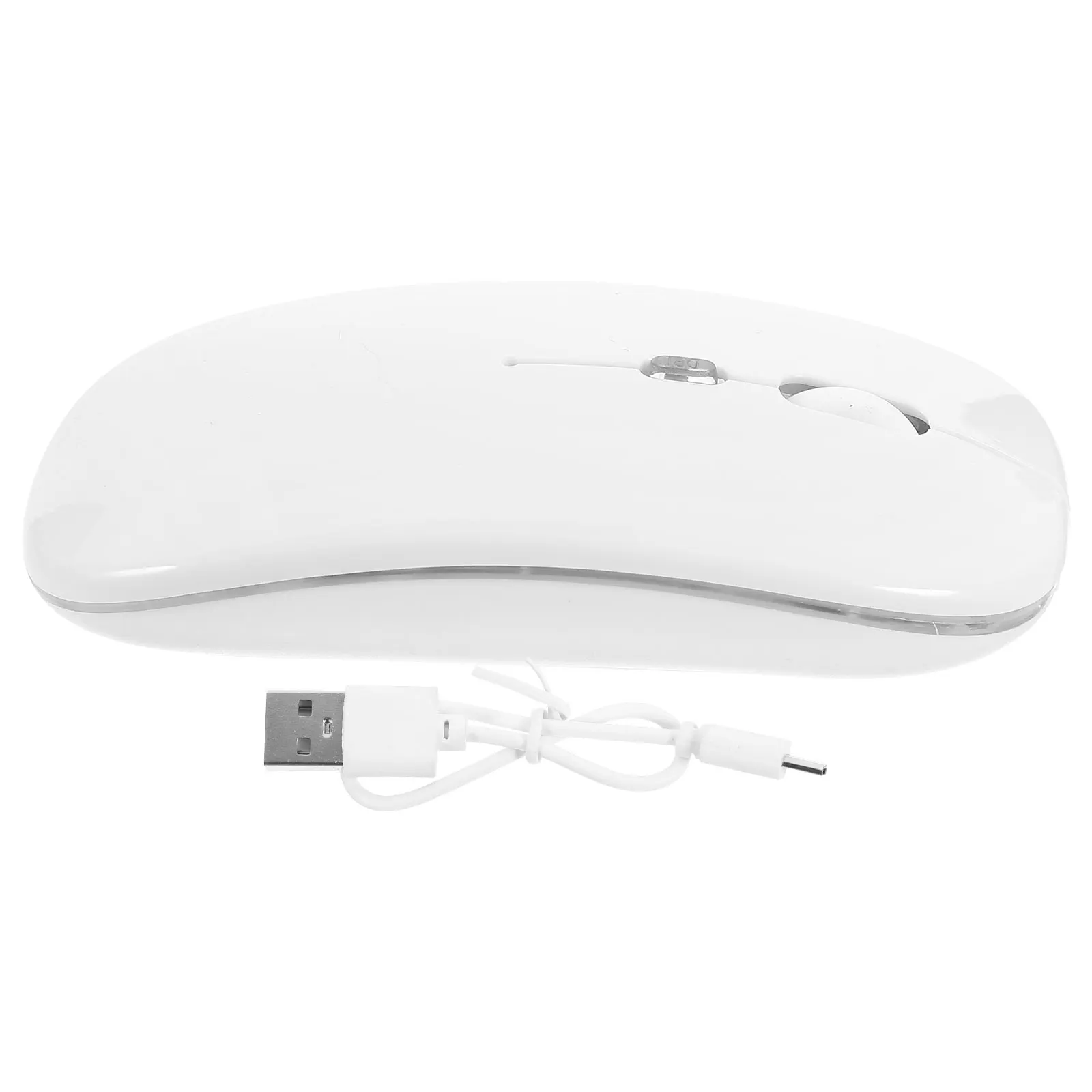 

2.4G Charging Wireless Mouse Silence Mouse Practical Ultra-thin Mouse for Computer (White, Charging Style)
