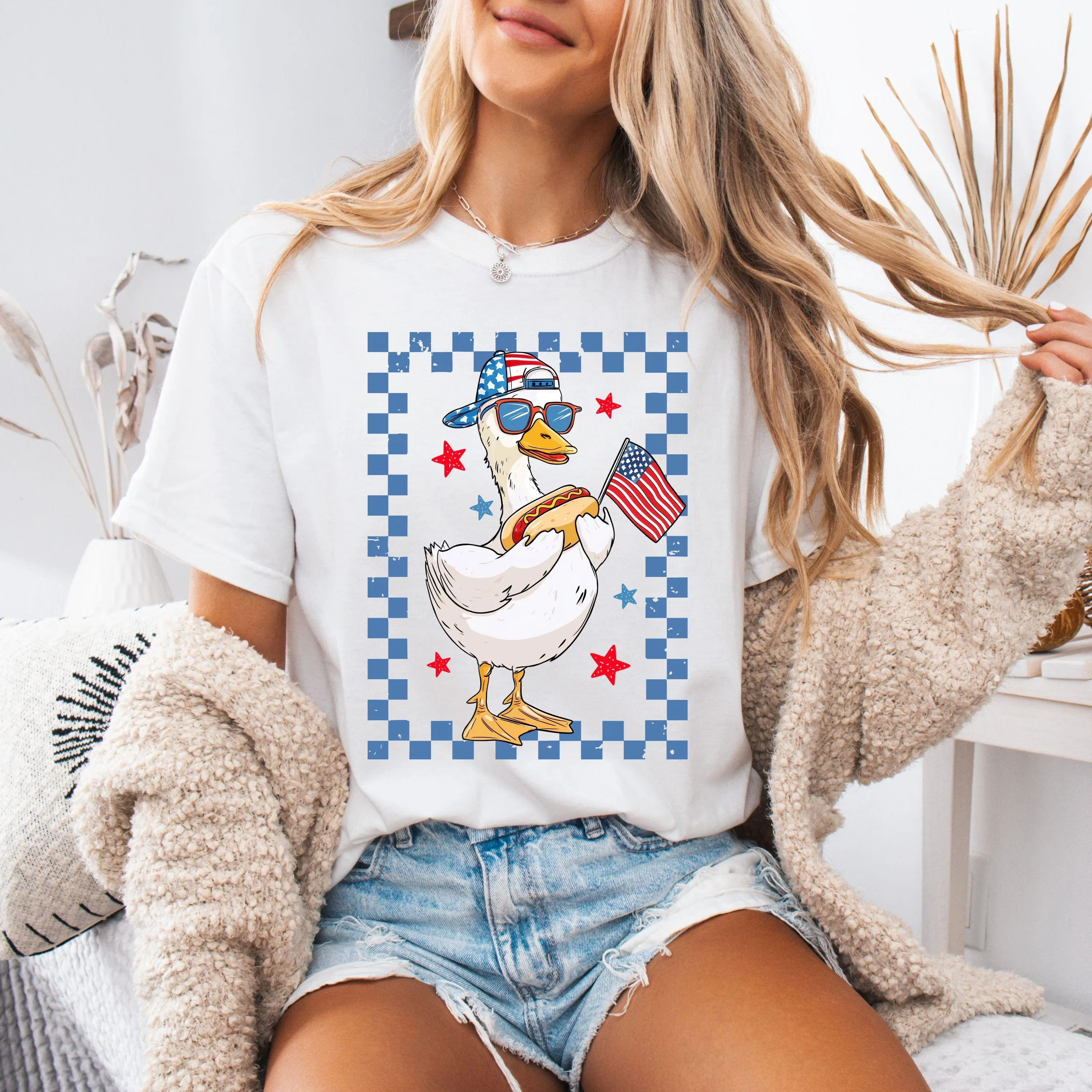 

Funny Goose Street Fashion Trend Clothing Pattern Printing Summer Luxury Brand Cotton Men's and Women's T-Shirts Short Sleeves