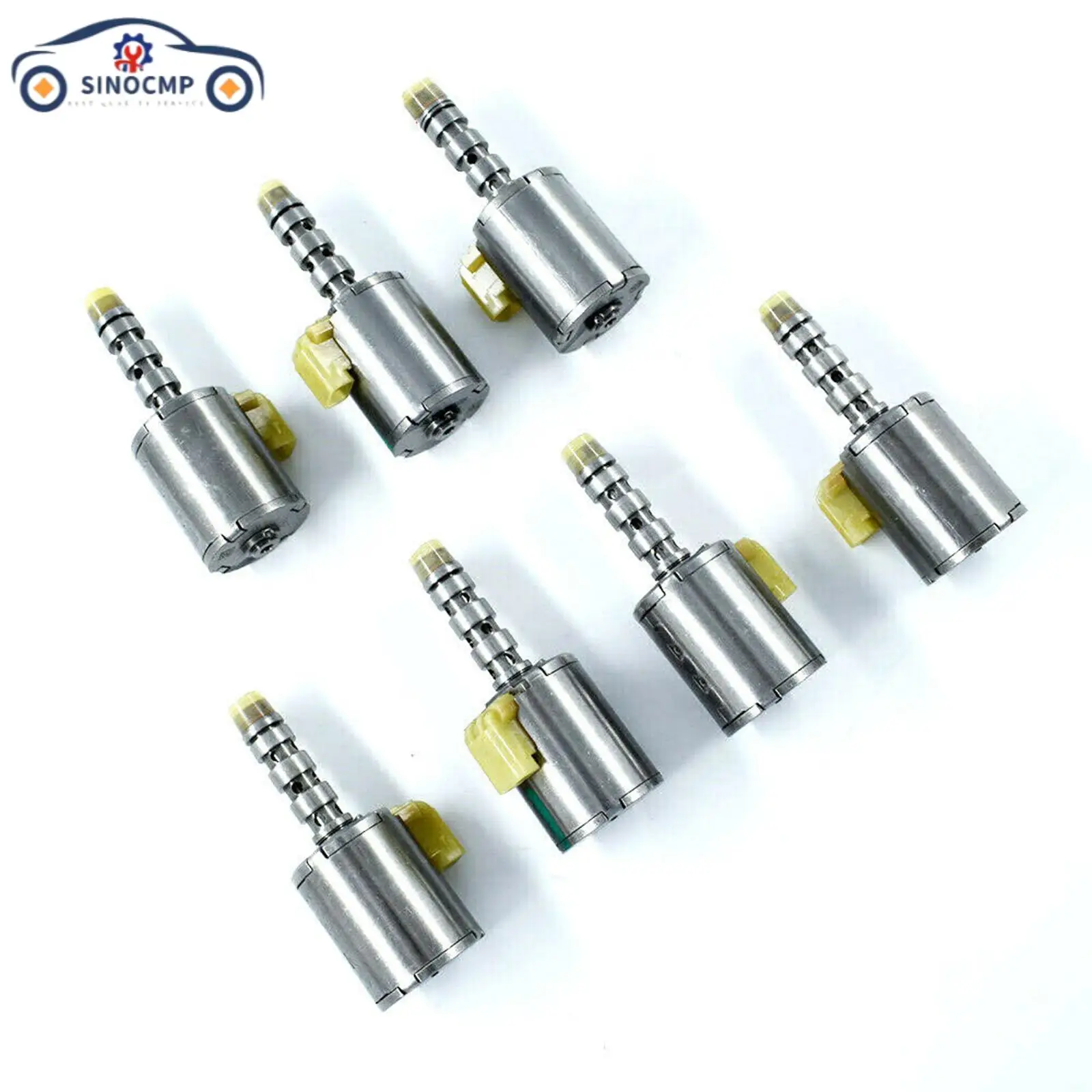 Juego de solenoides de cambio maestro de transmisión 7 piezas 5R110W para Ford 2003-UP probado reacondicionado juego de solenoides de transmisión de 6 meses de garantía