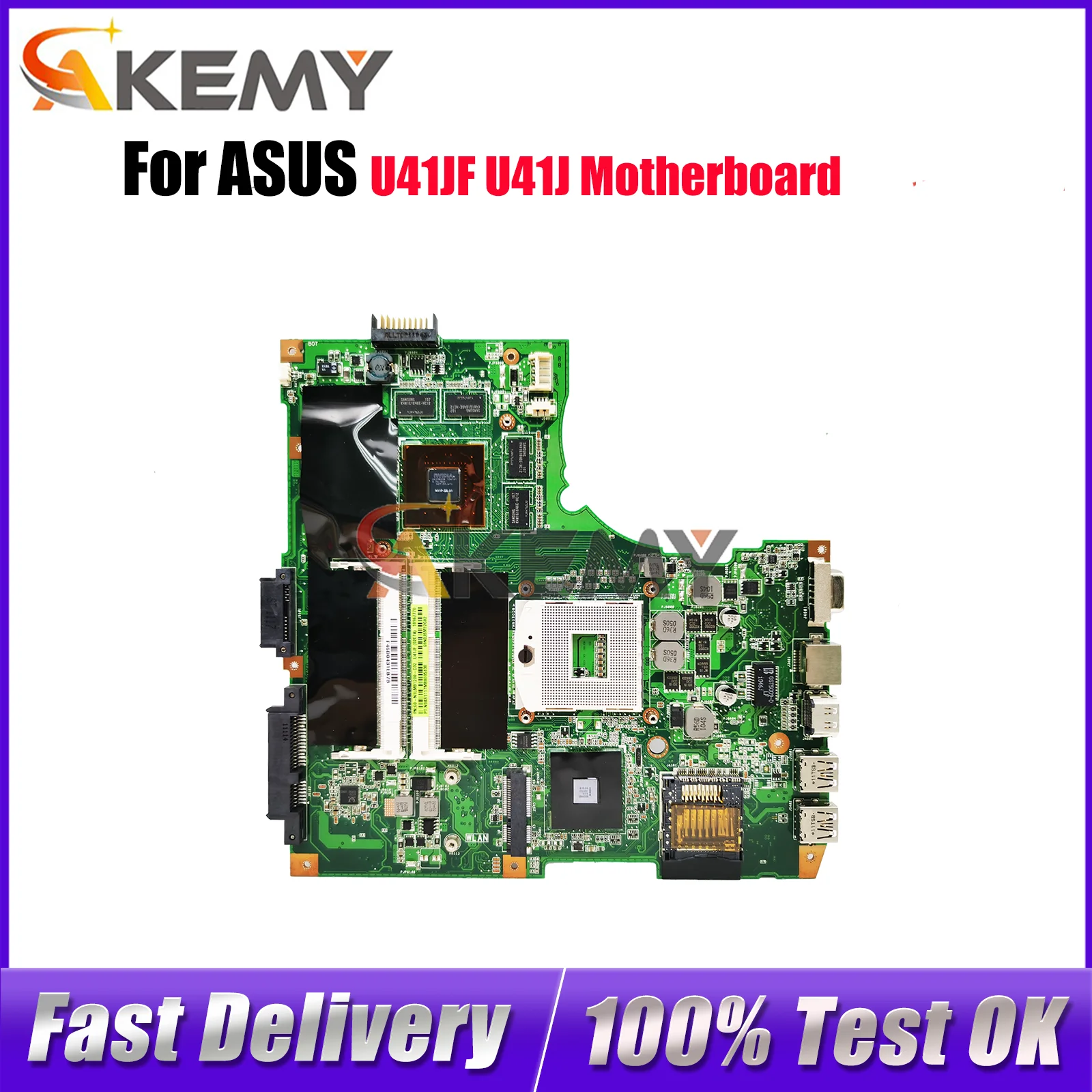 

U41JF Laptop Motherboard For ASUS ZenBook U41JF U41J Notebook Mainboard This item is in stock 100% tests OK fast shipping