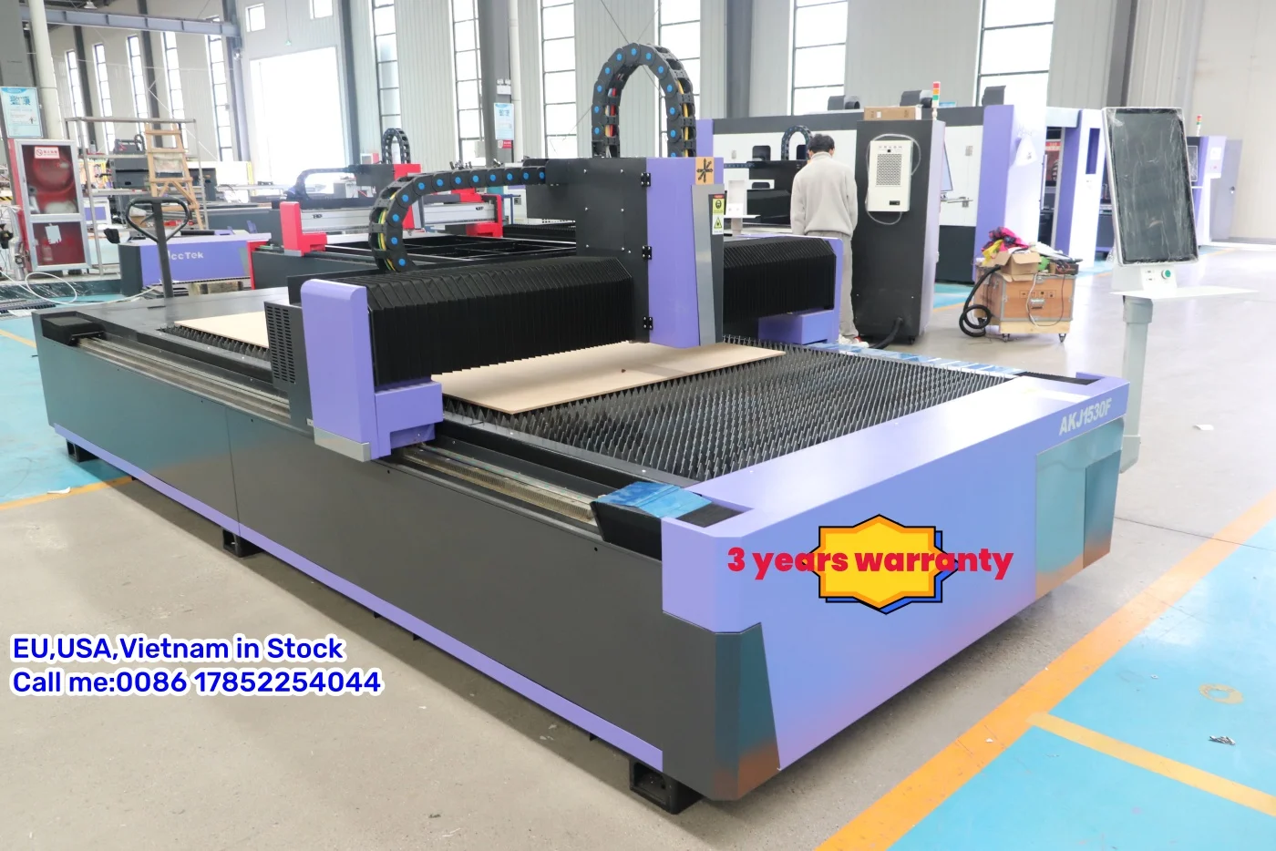 3kw 6kw open type fiber laser cutting machine 1530 2040 2030 2060 easy to ship and operate USA EU in stock