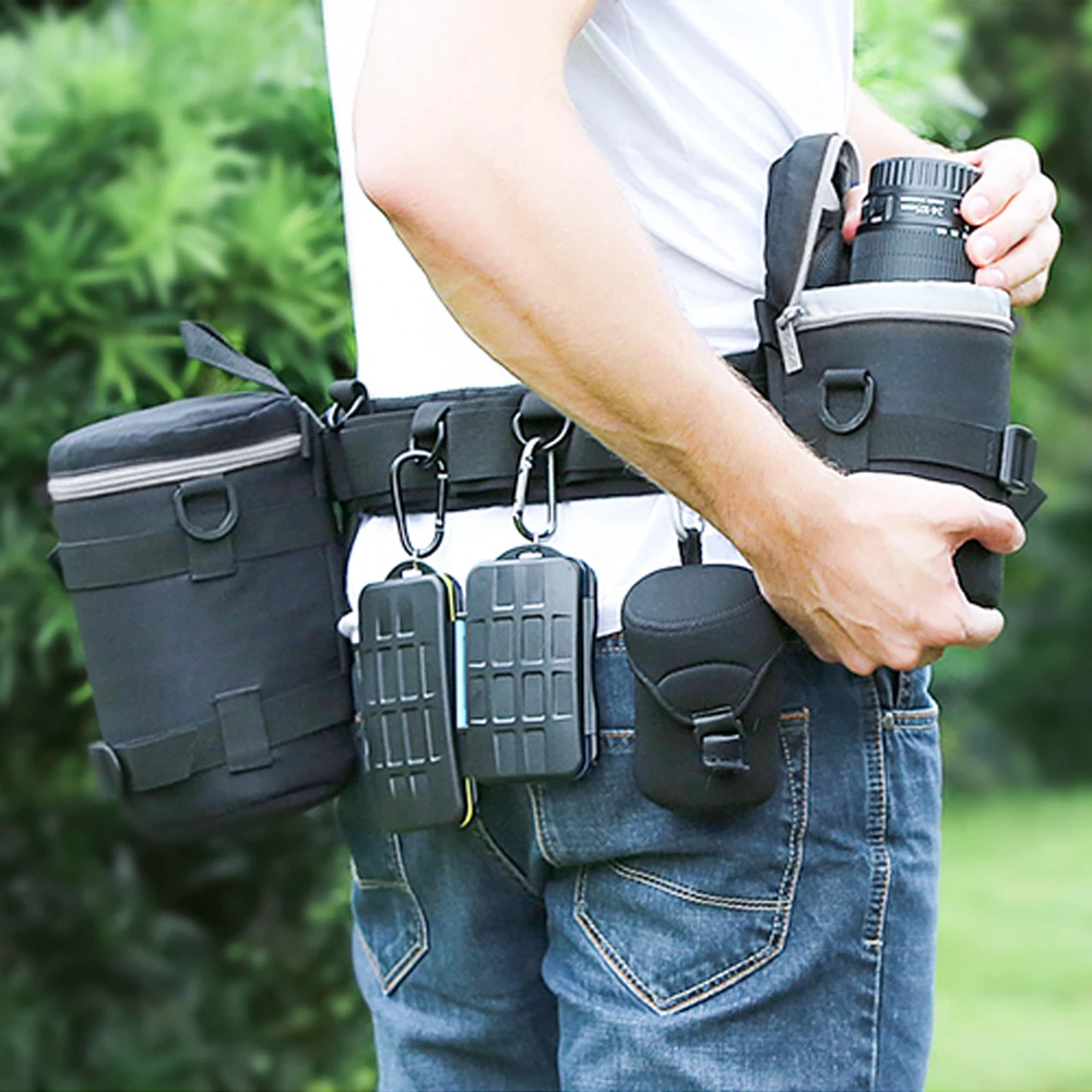 Nice Multifunctional Photography Belt Slr Camera Fixed Belt Mountaineering Lens Bag Buckle Leather Camera Strap Camera