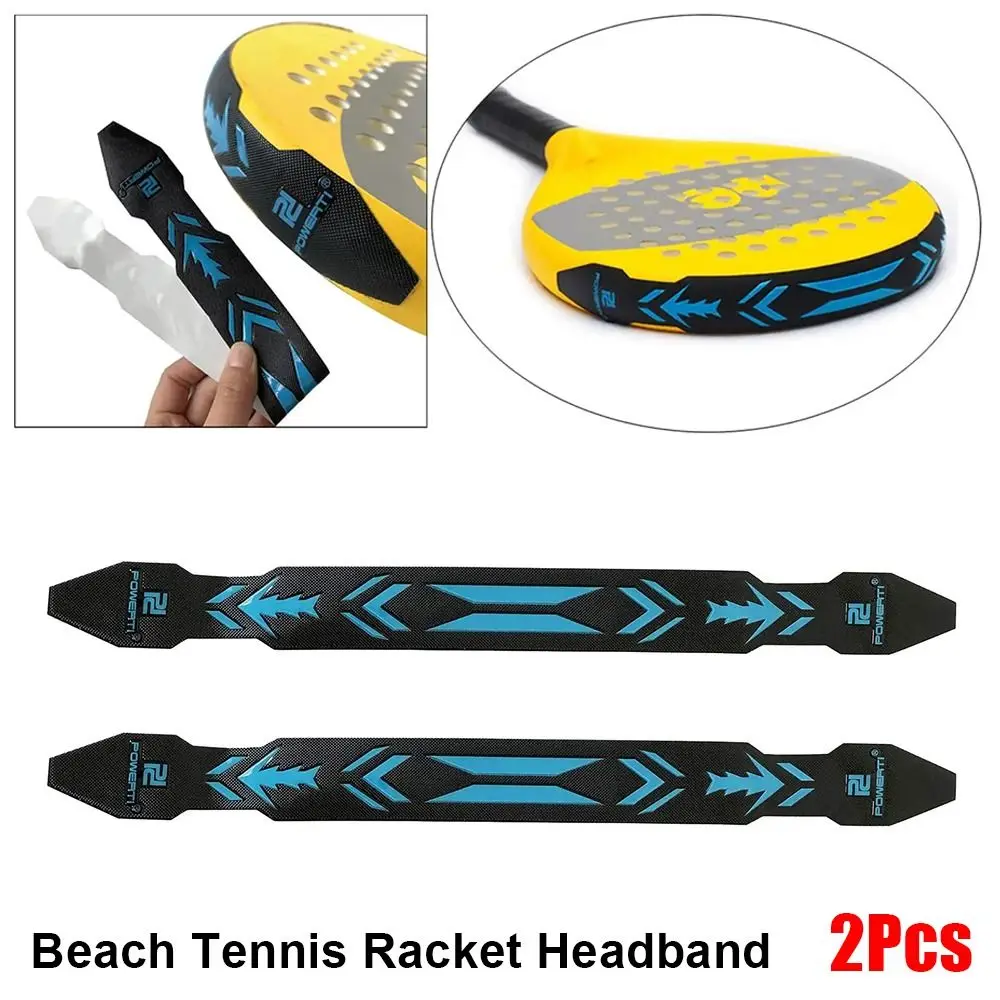 

2 шт. новинка 40x3,8x0,1 см повязка на голову для ракетки для пляжного тенниса 3D ТПУ ракетка весло защитная лента для ракетки для пляжного тенниса