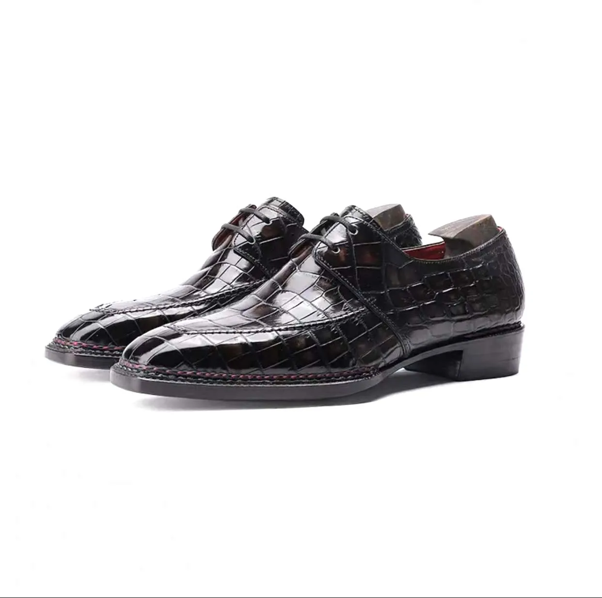 shenzhuangsanbao men dress shoes male crocodile leather shoes men crocodile shoes leather sole wedding shoes