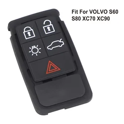 Accessories 5 Button 5 Button 5 Button Remote For Volvo XC60 XC 70 V70 S60 S80 Black Rubber Car Key Housing Button Board Parts