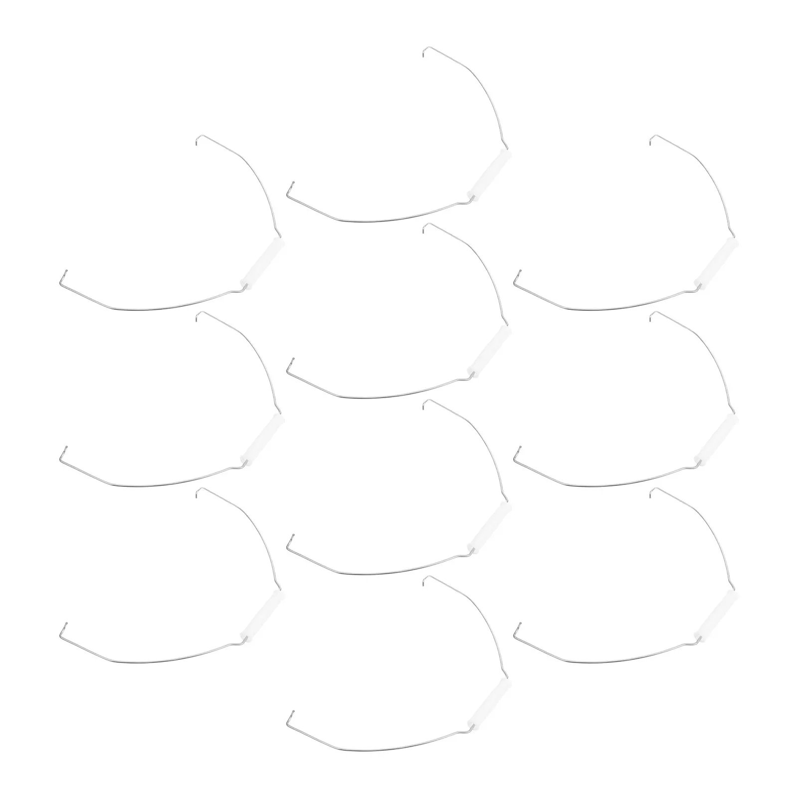 

10Pcs Ergonomic Iron Bucket Handle Replacements Sturdy Corrosion-Resistant Grip for Household Water Pails Storage Buckets
