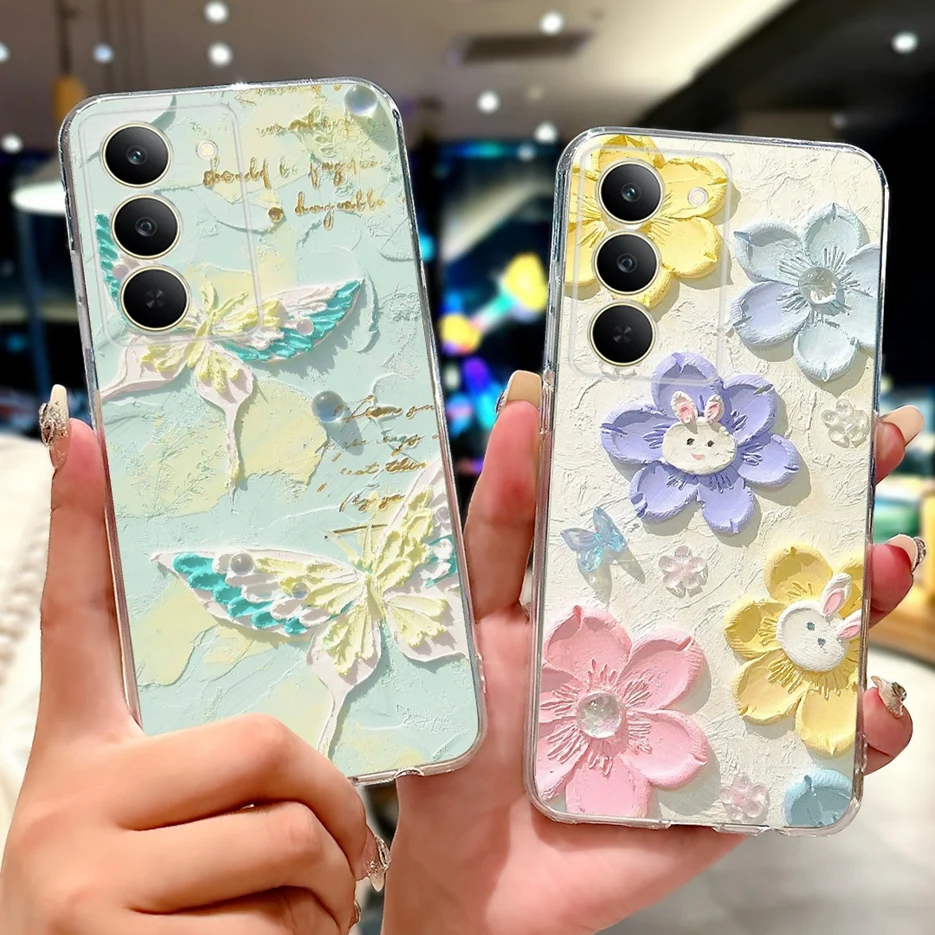 For Realme 14X 5G Case Luxury Fashion Painted Cover 6.67'' Soft Silicone Phone Case For Realme 14X Realme14X 5G Back Cover Coque