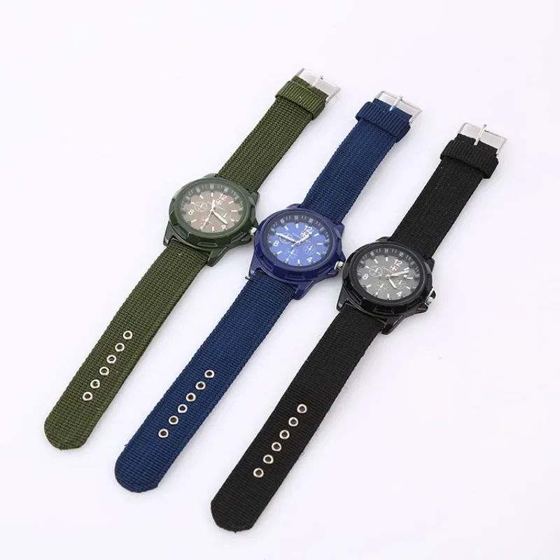 

2024 Watches Men Top Brand Luxury Casual Military Quartz Sport Wristwatch Soft Nylon Band Male Clock Watch Relogio Masculino