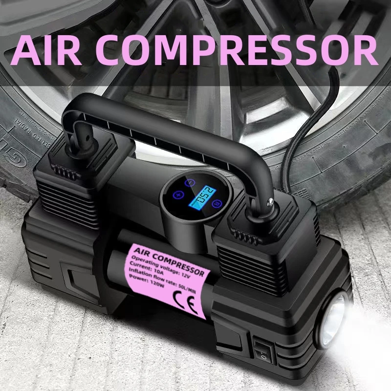Car Accessories Car Tire Electric Inflator 12V Multifunctional Convenient Car Tire Electric Small Car Inflator Wired Inflation