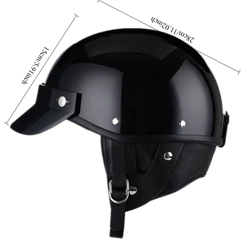 Unisex, plus-size electric vehicle half helmet, large head circumference electric motorcycle safety helmet, all-season riding helmet for electric bikes and scooters