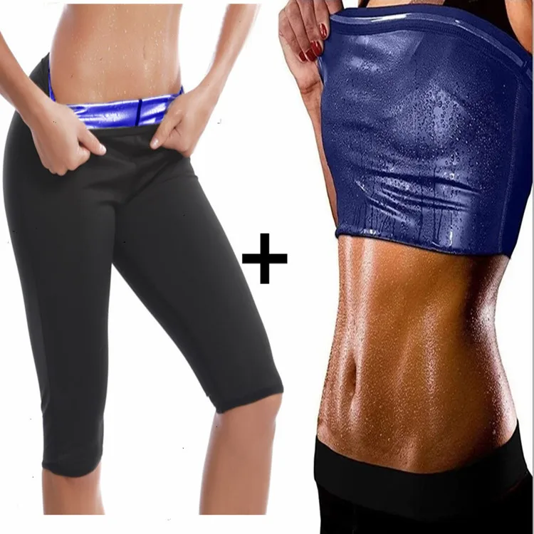 Amazon\'s new abdominal belt, sports shaping belt, sweat shaping vest, sauna abdominal control top, yoga pants set