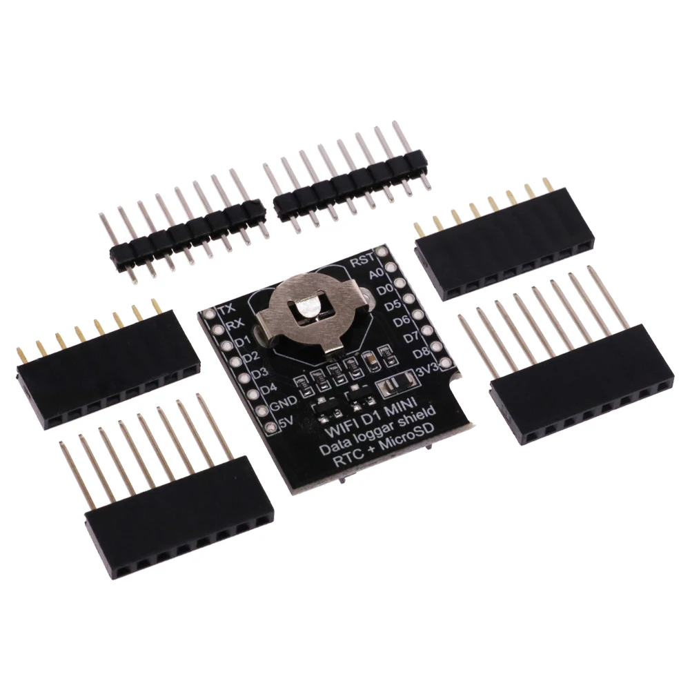 Picture 5: Micro SD D1 Mini Data Logger Shield + RTC DS1307 Clock For Arduino/Raspberry